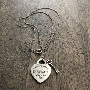Tiffany & Co Heart Tag with Key Pendant